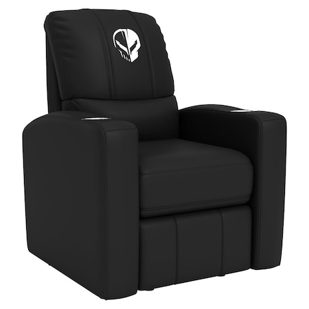 Dreamseat Stealth Recliner with Corvette Jake Symbol White Logo XZ52082CDSMHTBLK-PSGMC61100